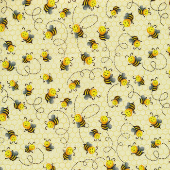 Home Is Where My Honey Is CD1850-Yellow by Timeless Treasures Fabrics