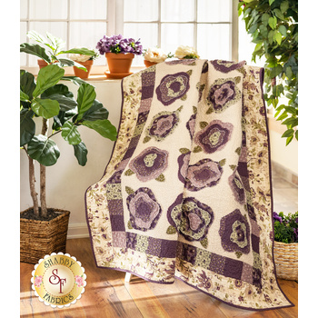 SAMPLE - French Roses Quilt - Purple Passion, Image