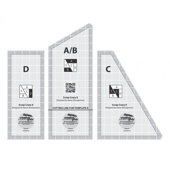 Creative Grids Scrap Crazy Templates - 3pc - #CGRMT4