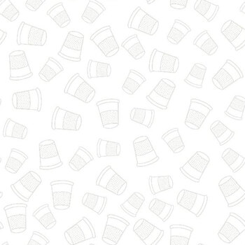 Essentials Sew Happy 2 39155-100 Thimbles by Wilmington Prints, Image