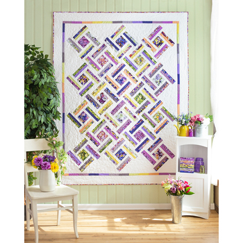 SAMPLE - Double Strip Trip Quilt - Hand Picked First Light