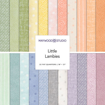 Little Lambies Woolies Flannel  22 FQ Set by Bonnie Sullivan for Maywood Studio, Image