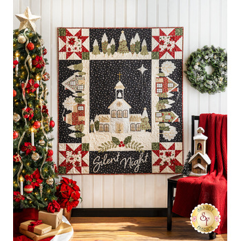 SAMPLE - Silent Night Quilt - Poinsettia Plaza