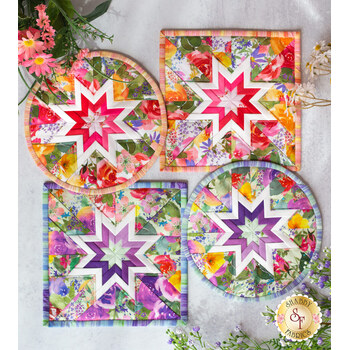 SAMPLE - Folded Star Hot Pads - Flower Shop, Image