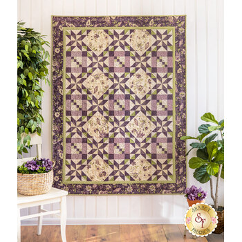 SAMPLE - Fresh Cut Roses Quilt - Purple Passion, Image