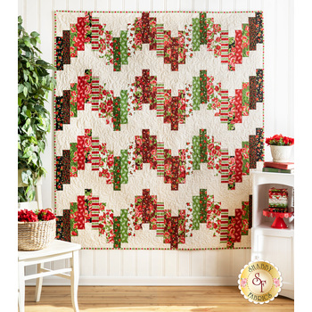 SAMPLE - Ridiculously Easy Jelly Roll Quilt - Scarlet's Garden