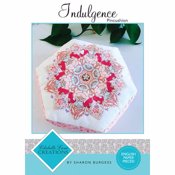 Indulgence Pincushion Pattern - EPP Templates & Papers included, Image