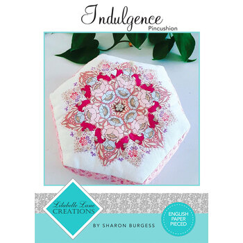 Indulgence Pincushion Pattern - EPP Templates & Papers included, Image