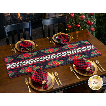 SAMPLE - Pinwheel Stripe Table Runner - Season of Heart