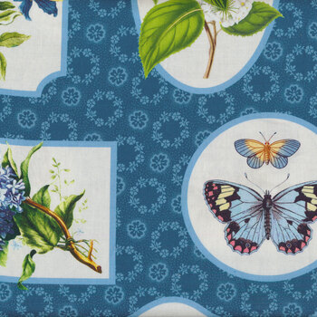 Something Blue DP25078-44 by Tina Higgins for Northcott Fabrics REM, Image