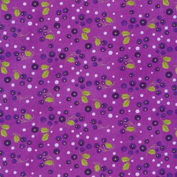 Pansy's Posies 48723-14 Plum by Robin Pickens for Moda Fabrics REM, Image