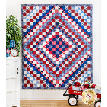 SAMPLE - Trip Around The World Quilt - Star Spangled