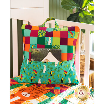 SAMPLE - Patchwork Reading Pillow - Jungle Paradise, Image