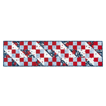 SAMPLE - Diagonal Table Runner - American Dream