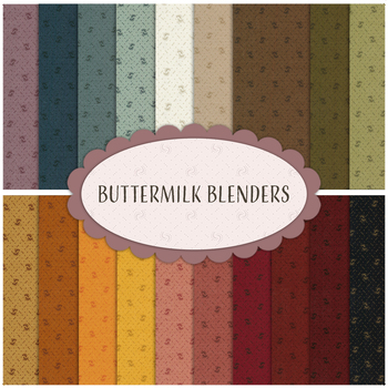 Buttermilk Blenders  Fat Quarter Bundle Buttermilk Basin for Henry Glass Fabrics