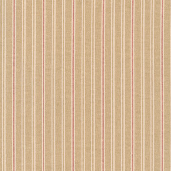 Strawberries and Cream A-9846-NR Linen by Edyta Sitar for Andover Fabrics, Image