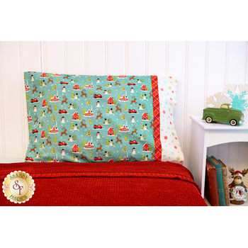 SAMPLE - Magic Pillowcase - Snowed In - Blue