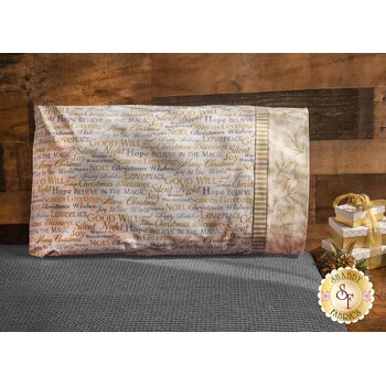SAMPLE - Magic Pillowcase - Stonehenge White Christmas - Words