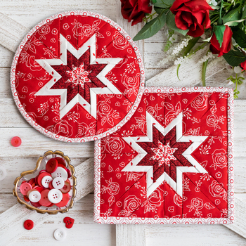 SAMPLE - Folded Star Hot Pads - Red Hot, Image