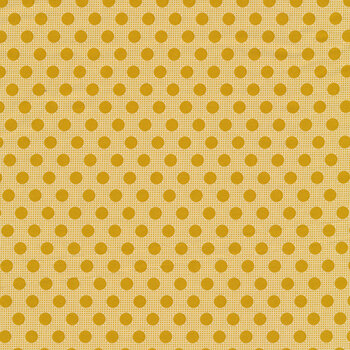 Tilda Medium Dots Basics TIL130029 Flaxen Yellow by Tone Finnanger for Tilda, Image