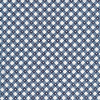 Gingham Picnic GP21212-Liberty Blue Gingham by Poppie Cotton, Image