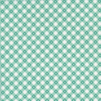 Gingham Picnic GP21217-Cool Pool Mint by Poppie Cotton, Image