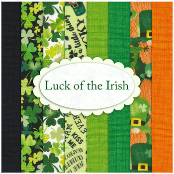 Luck of the Irish  8 FQ Set by Gail Cadden for Timeless Treasures Fabrics, Image