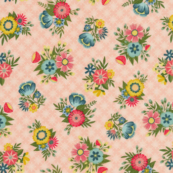 Vintage Flora MAS10331-P by Kimberbell Designs for Maywood Studio, Image