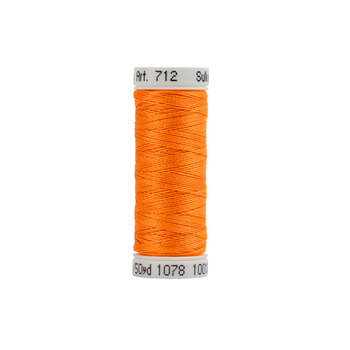 Sulky 12wt Cotton Petites Thread #1078 Tangerine - 50yd, Image