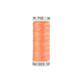 Sulky 12wt Cotton Petites Thread #1019 Peach - 50yd, Image