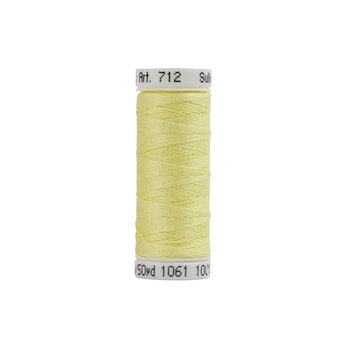 Sulky 12wt Cotton Petites Thread #1061 Pale Yellow - 50yd, Image