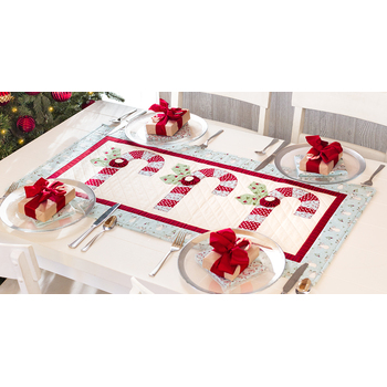 SAMPLE - Twisted Peppermint Table Runner - I Believe In Angels
