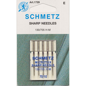 Schmetz Microtex Needles - Size 70/10 - 5ct, Image