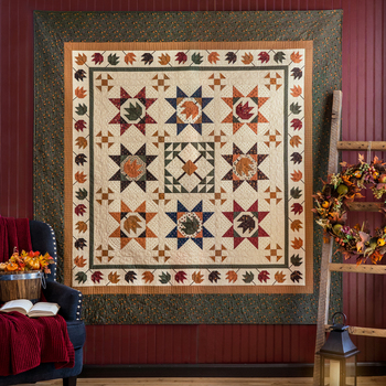 SAMPLE - Maple Leaf Shuffle Quilt - Maple Hill