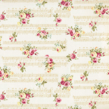 Ruru Bouquet - Rose Waltz 2450-14A by Quilt Gate