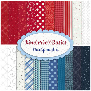 Kimberbell Basics  21 FQ Set - Star Spangled Set by Kim Christopherson for Maywood Studio, Image