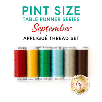  Pint Size Table Runner Series - September -  6pc Thread Set, Image