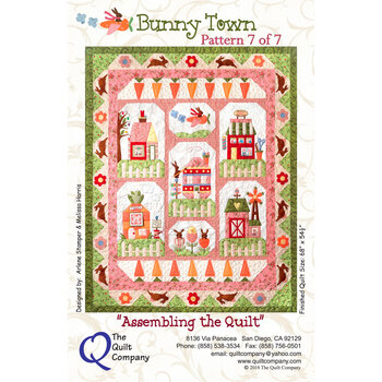 Bunny Town -  Set of 7 Patterns + Fabric Accessory Packet, Image