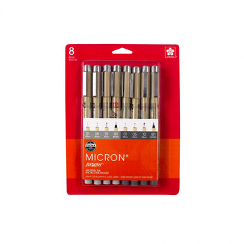 Micron Cool Gray Pen Set - 8 Sizes, Image