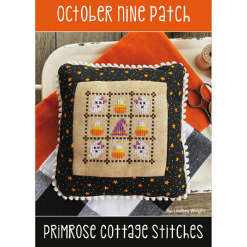 October Nine Patch Cross Stitch Pattern, Image