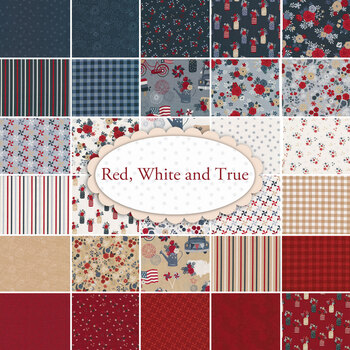 Red, White and True  30 FQ Set by Dani Mogstad for Riley Blake Designs, Image