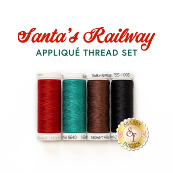 Santa's Railway Thread Set - 4pc Appliqué Thread Set, Image