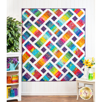 SAMPLE - The Iris Quilt - Bermuda Batiks