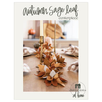 Autumn Sage Leaf Centerpiece Pattern - PDF Download, Image