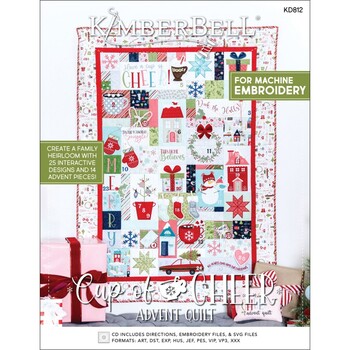 Cup of Cheer Advent Quilt - Machine Embroidery CD, Image