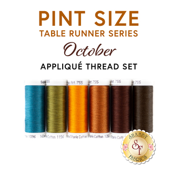  Pint Size Table Runner Series - October - 6pc Thread Set, Image