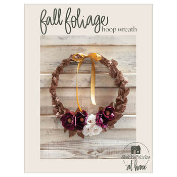 Fall Foliage Hoop Wreath Pattern