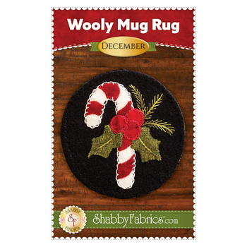 Wooly Mug Rug Series - December Pattern, Image