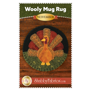 Wooly Mug Rug Series - November Pattern, Image