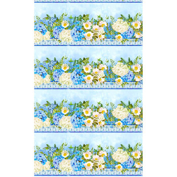 Periwinkle Spring 2PS-1 Border Stripe by In The Beginning Fabrics, Image